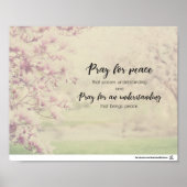 Pray for peace poster (Voorkant)