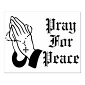 Pray for Peace Prader Hands Rubber Stamp Rubberstempel (Afrduk)