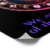 Pray for Peace Rainbow-kleuren Poster (Hoek)