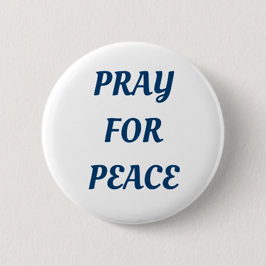Pray for Peace Ronde Button 5,7 Cm (Voorkant)