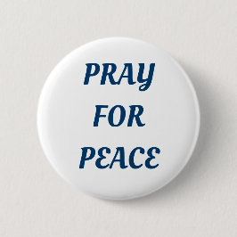 Pray for Peace Ronde Button 5,7 Cm