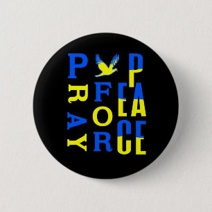 Pray for Peace Ronde Button 5,7 Cm