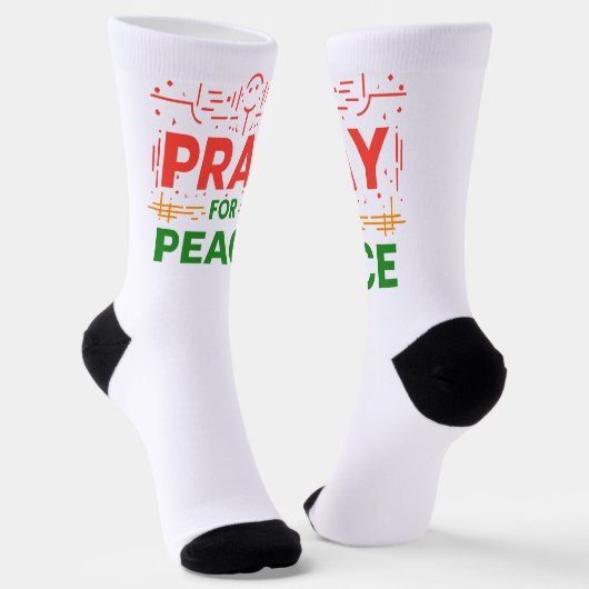 Pray for Peace Sokken (Gebogen)