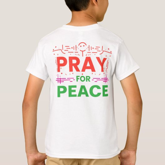 Pray for Peace T-shirt (Achterkant)