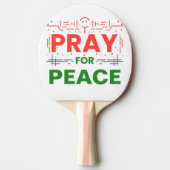 Pray for Peace Tafeltennisbatje (Voorkant)