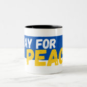 Pray for Peace Tweekleurige Koffiemok (Center)