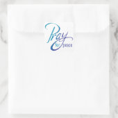Pray for Peace Vierkante Sticker (Tas)