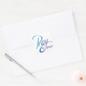 Pray for Peace Vierkante Sticker (Envelop)