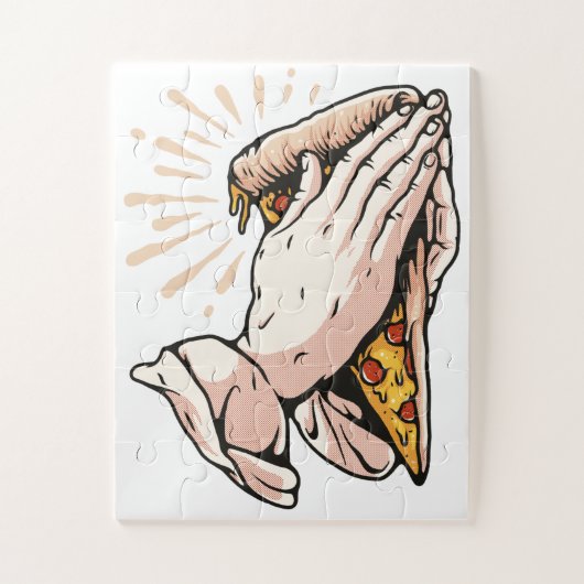 Pray for Pizza Legpuzzel (Verticaal)