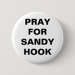PRAY FOR SANDY HOOK RONDE BUTTON 5,7 CM