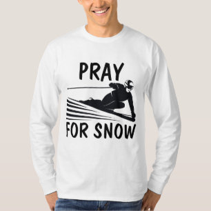 PRAY FOR SNEEUW SKI T-Shirts T - shirts