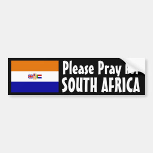 Pray for South Africa Bumpersticker