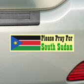 Pray for South Sudan Bumpersticker (Op auto)