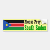Pray for South Sudan Bumpersticker (Voorkant)