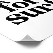 Pray for Surf  Retro Font Poster (Hoek)