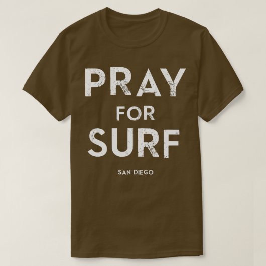 Pray for Surf San Diego  Surfing T-shirt (Design voorkant)