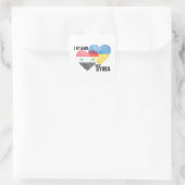Pray for Syria Vierkante Sticker (Tas)