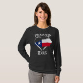 Pray for Texas Support Texas Strong T-shirt (Voorkant volledig)