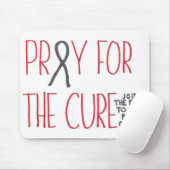 Pray for the Cure Brain Cancer Awareness Mousepad Muismat (Met muis)