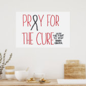 Pray for the Cure Brain Cancer Awareness Poster (Keuken)