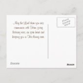 Pray for the Peace of Jerusalem, Psalm 122:6 Briefkaart (Achterkant)