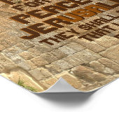 Pray for the Peace of Jerusalem, Psalm 122:6 Poster (Hoek)