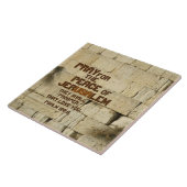 Pray for the Peace of Jerusalem, Psalm 122:6 Tegeltje (Zijkant)