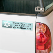 Pray for the Peace of Jeruzalem Bumpersticker (Op Truck)