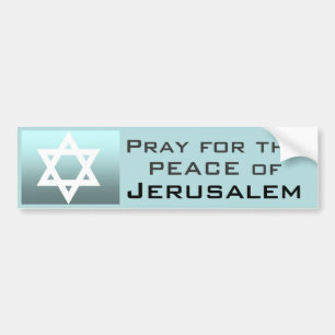 Pray for the Peace of Jeruzalem Bumpersticker