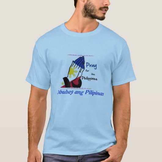 Pray for the Philippines T-shirt (Voorkant)