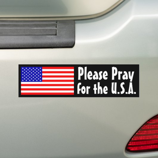 Pray for the USA Bumpersticker (Op auto)