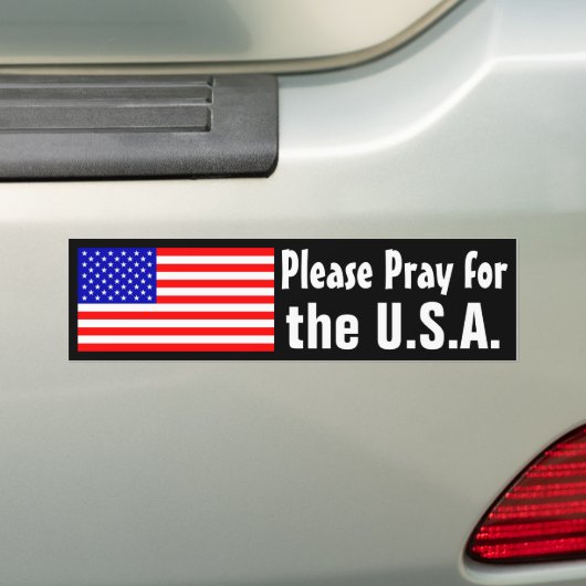 Pray for the USA Bumpersticker (Op auto)