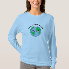 Pray for the World Blue Long-Sleeve T-Shirt