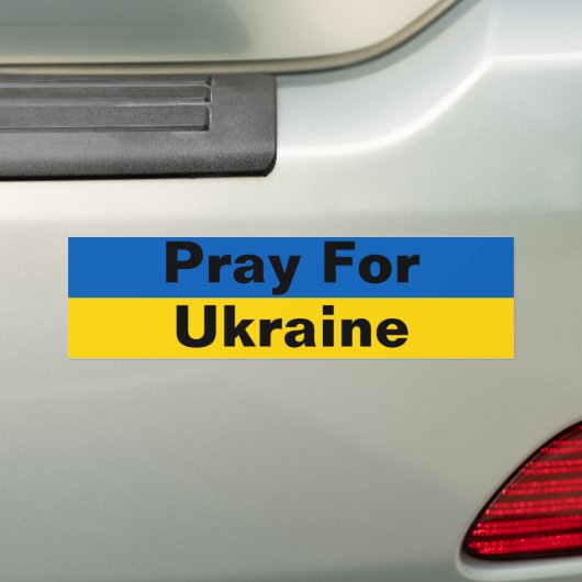 Pray for Ukraine Bumpersticker (Op auto)