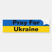 Pray for Ukraine Bumpersticker (Voorkant)