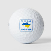 Pray for Ukraine Golfballen (Voorkant)