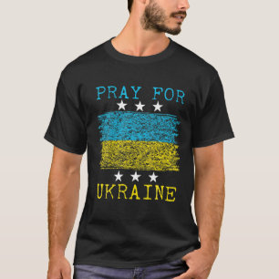 Pray for Ukraine Oekraïense vlag,  Oekraïens T-shirt