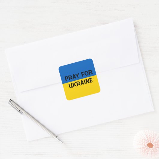 Pray for Ukraine sticker (Envelop)