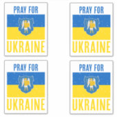 Pray for Ukraine Sticker (Voorkant)