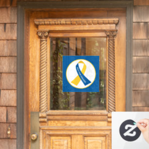 Pray for Ukraine Support Ribbon Raamsticker