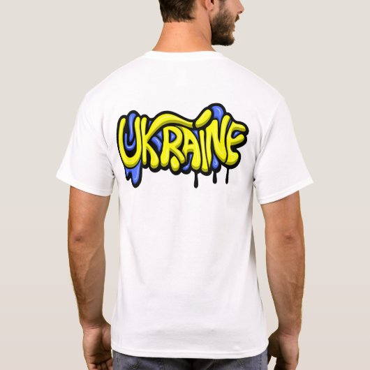 Pray for Ukraine T-Shirt (Achterkant)