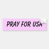 Pray for USA Bumpersticker (Voorkant)