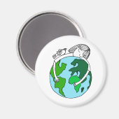 Pray for World Peace Magneet (Voorkant / Achterkant)