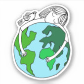Pray for World Peace Sticker (Voorkant)