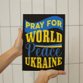 Pray for World Peace Ukraine - verklaring Poster