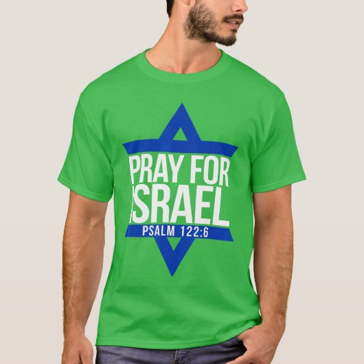 Pray ForJewish Star T-shirt (Voorkant)