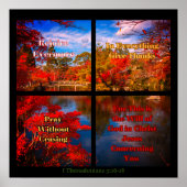 Pray, geef Bedankt Poster (Voorkant)