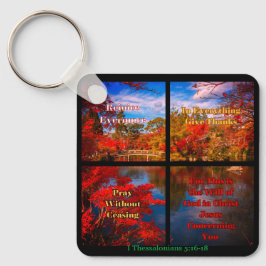 Pray, geef Bedankt Sleutelhanger