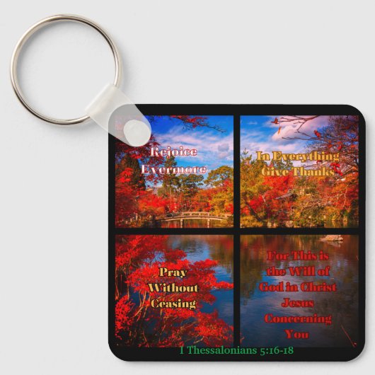 Pray, geef Bedankt Sleutelhanger (Voorkant)