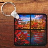 Pray, geef Bedankt Sleutelhanger (Voorkant)